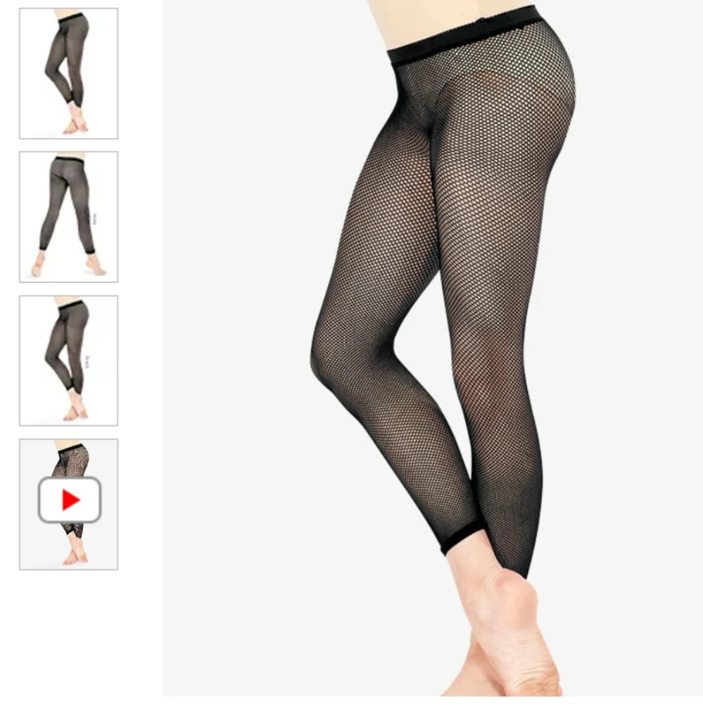 NEW Unopened black fishnet Capris tights size child One size Discount D…
